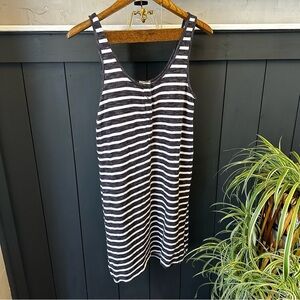 GAP • Gray and White Stripe Mini Button Down‎ Dress size Medium